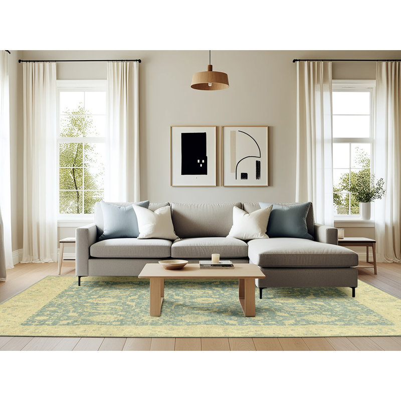 Abstract Indoor Rug, Rectangle 6' x 9'
