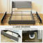 Lit plateforme simple avec tête de lit, finition noire-2122597077