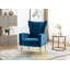 Fauteuil à oreilles en velours Citium-1807437125