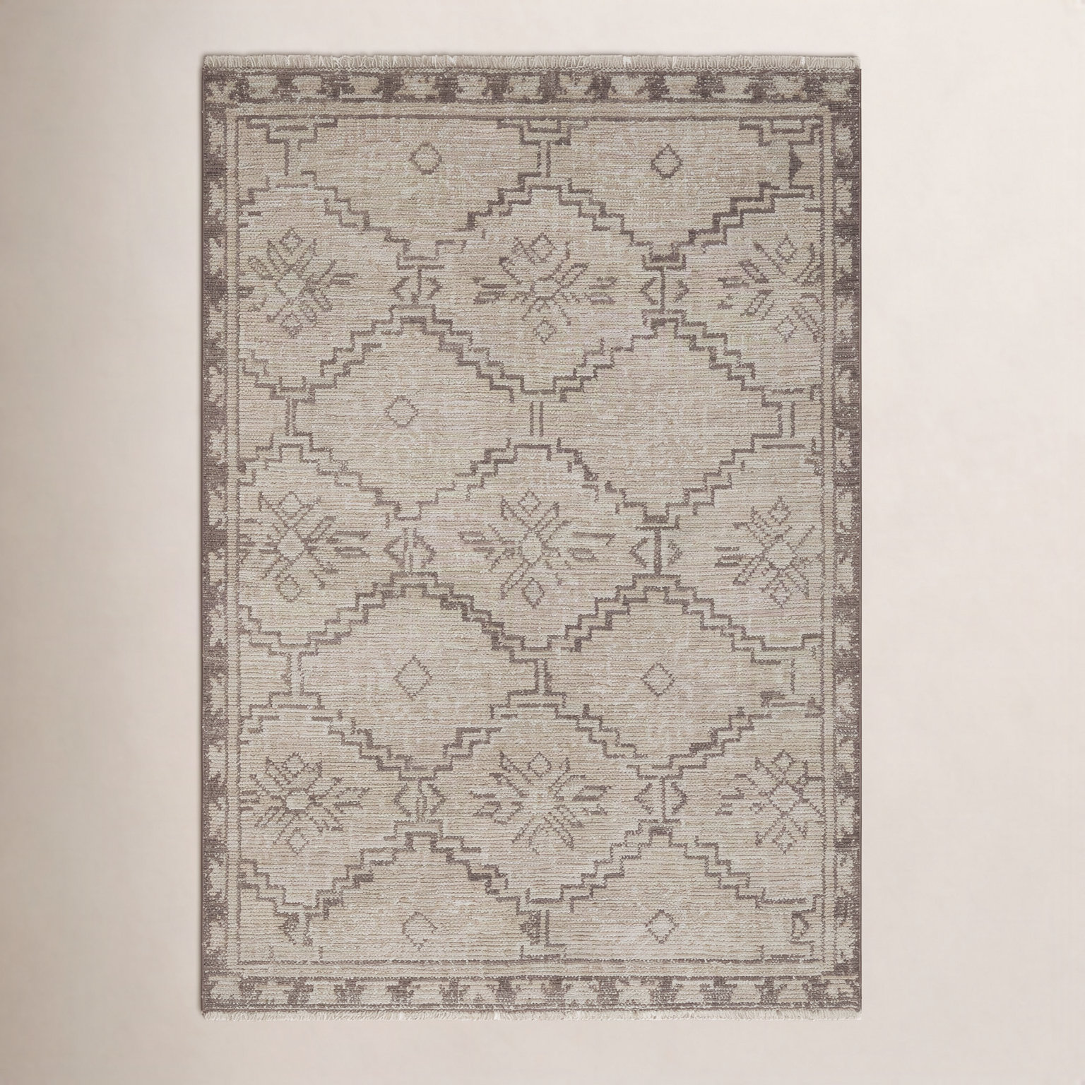 Hand-Knotted Oriental Wool Rug, Rectangle 7'9" x 9'9"