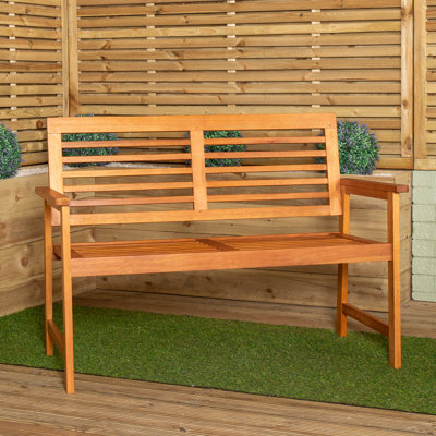 Solid Wood Fir Outdoor Bench
