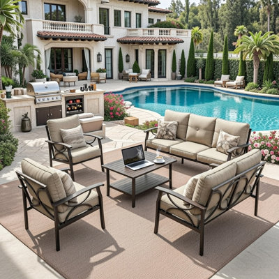 5-Piece Metal Patio Furniture Set