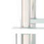 Ensemble de 2, table basse moderne en verre trempé, table de bout, table carrée pour le salon, transparent / blanc-125538250-125538249-125538246