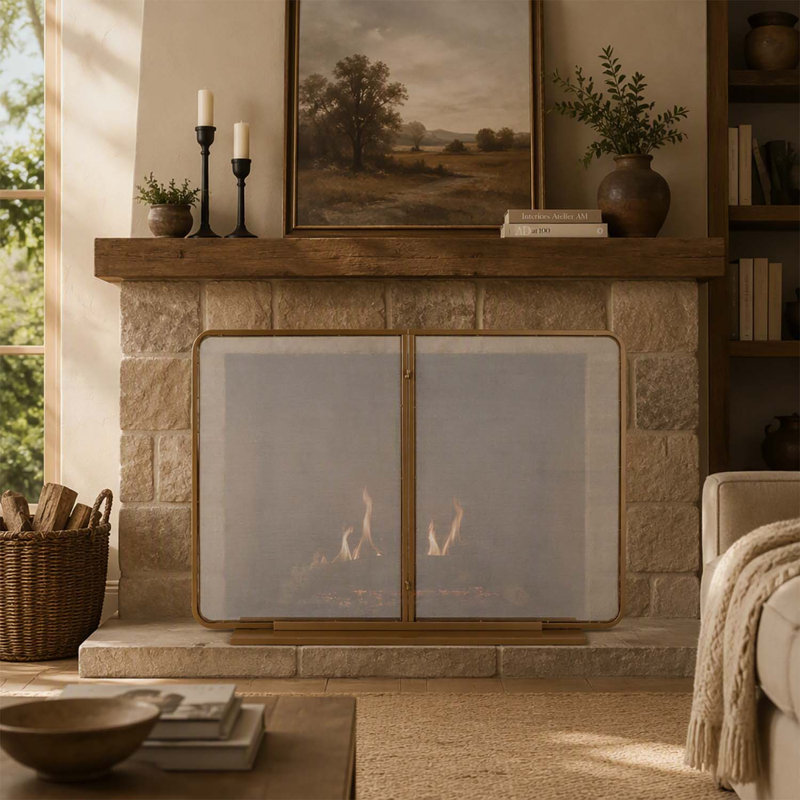 Iron Fireplace Screen
