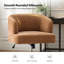 Chaise de bureau pivotante en chenille simple avec accoudoirs courbés Jacqueline-1521269028
