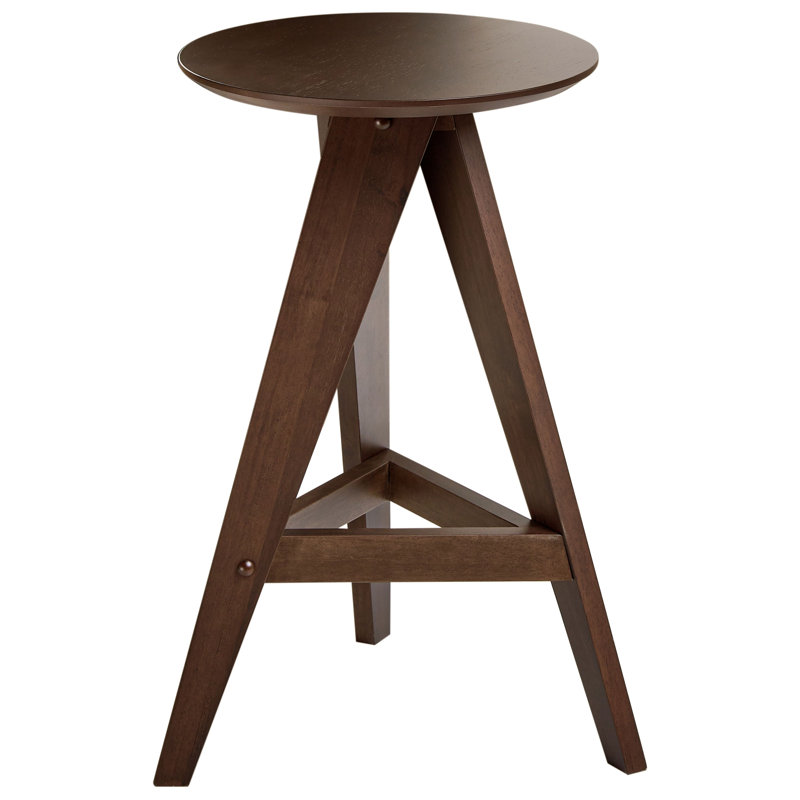 Set of 2 Wooden Bar Stools AROMA, Brown