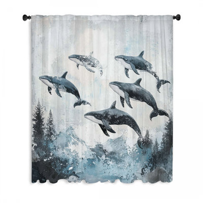 Rideaux baleines, voilages et baleines baleines - 1 panneau