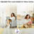Loudean 72.8' Dimmable LED Floor Lamp with Remote Control, Adjustable Reading Floor Lamp-156142851