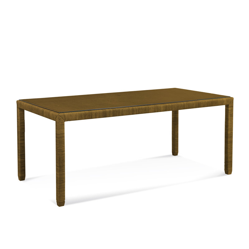 Pine Isle Glass Dining Table, Havana