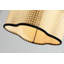 Lampe trépied 55 po Gal - rotin bohémien + abat-jour en velours - salon, chambre à coucher, nursey