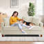 Quinston 2 Seater Corduroy Sofa-845738131