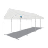 Auvent universel de 10 pi 8 po x 27 pi avec structure en acier et dix pieds