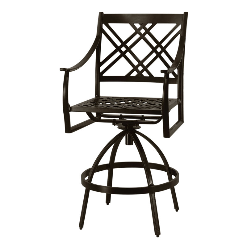 Edge Swivel Balcony Stool, Midnight Gold, 31.5"