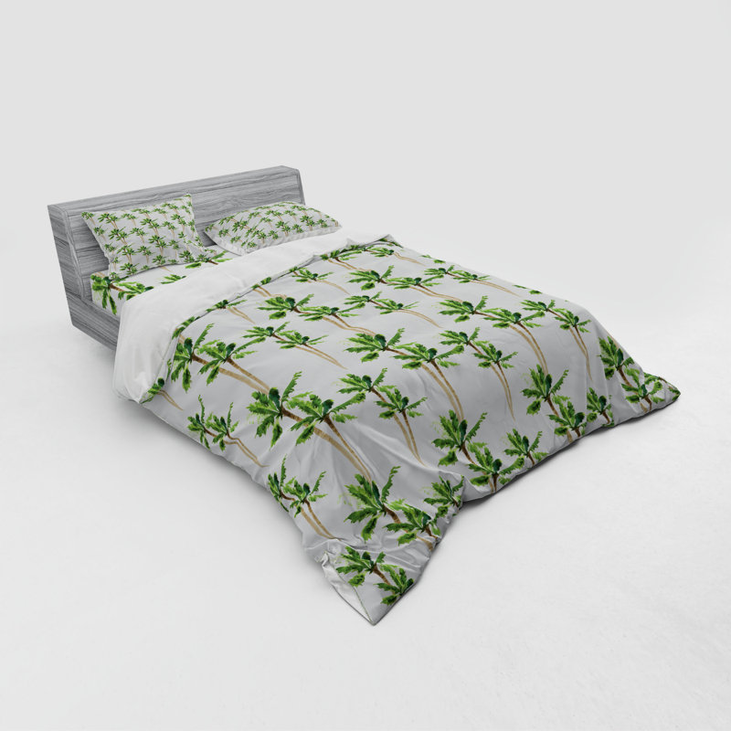 Ensemble de housse de couette palm tree