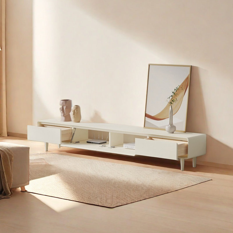 Meuble télé moderne avec pieds hauts, 94.48"