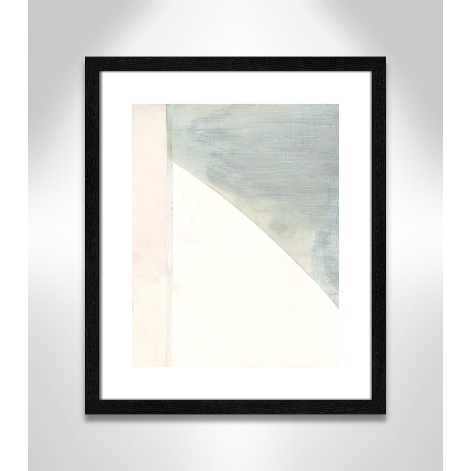 In Neutral I - Painting Print, Black Wood Framed Paper, 19" H x 16" W x 0.75" D