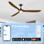 Ventilateur de plafond moderne avec lumière DEL-1959780143