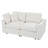 Modern Loveseat Sofa with Deep Seating and Accent Pillow
