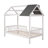 Enchanting Wood House Bed with Fence for Kids, Inspiring Imagination and Providing a Cozy Sleeping Retreat-1336248393