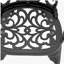 Ensemble de 5 meubles de patio en aluminium coulé avec cadre noir et coussins de siège blanc cassé (même sku: W1710S00054)