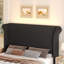 Ensemble de chambre à coucher 3 pièces, cadre de lit tapissier avec tête de lit haute de 55 po et 2 tables de chevet avec tiroirs-1905823604-1905823607
