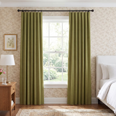 Varenna Ramie Curtain in Basil