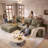 108" Modular Sectional Sofa For Living Room Modern L-Shape Cloud Couch Compression Upholstered Boneless Corduroy Fabric Deep Seat With Chaise-24094305-23351428
