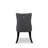 5 Piece Dining Table Set Contains a Rectangle Wooden Table with Butterfly Leaf and 4 Polyester Fabric Upholstered Chairs, 42x84 Inch, Black-2022111268-2049846833