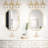 Wall Mirror with Scalloped Round Corners, 24 x 36 Inch Anti-Rust Iron Frame&HD Tempered Glass Bathroom Mirrors for Over Sink, Entryway, Farmhouse-1861266596