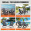 Ensemble de 2 fauteuils pliants en plastique Adirondack