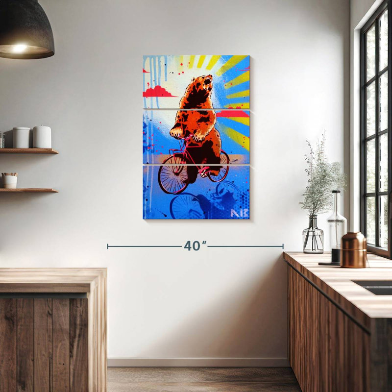 Senne Bear Back Ride, 38" H x 24" W