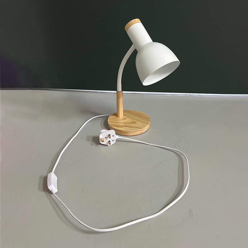 Wood USB Table Lamp