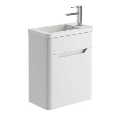 450mm Single Bathroom Vanity with Polyglomerate Basin