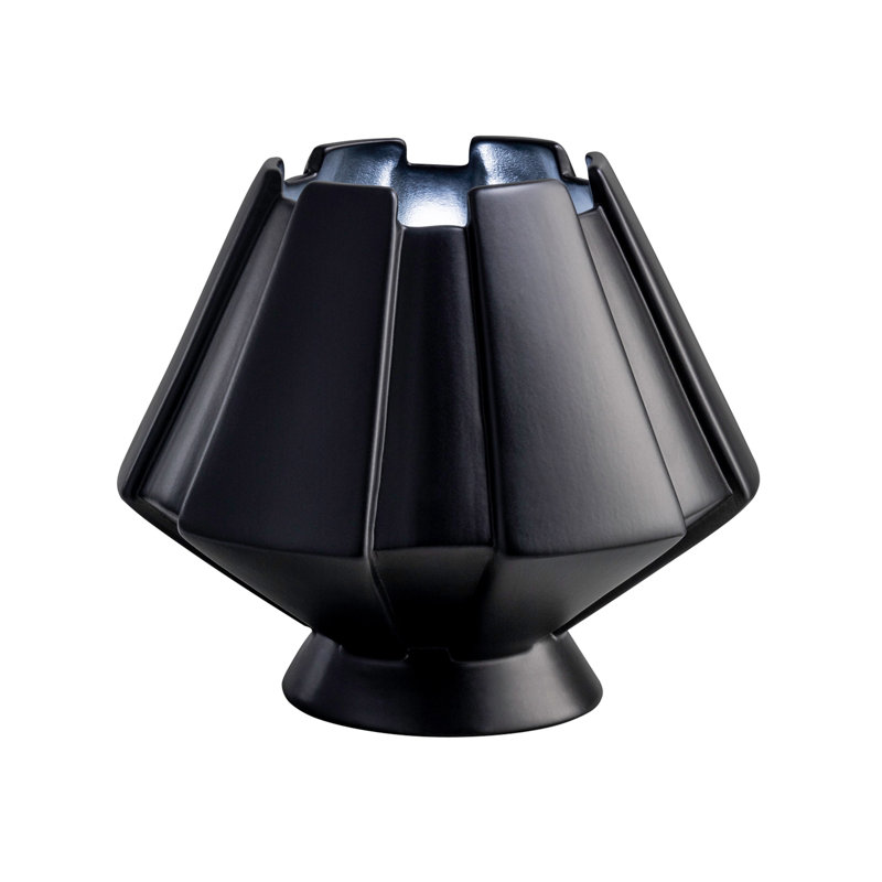 Kleiber Ceramic Novelty Lamp, Carbon Matte Black, Incandescent