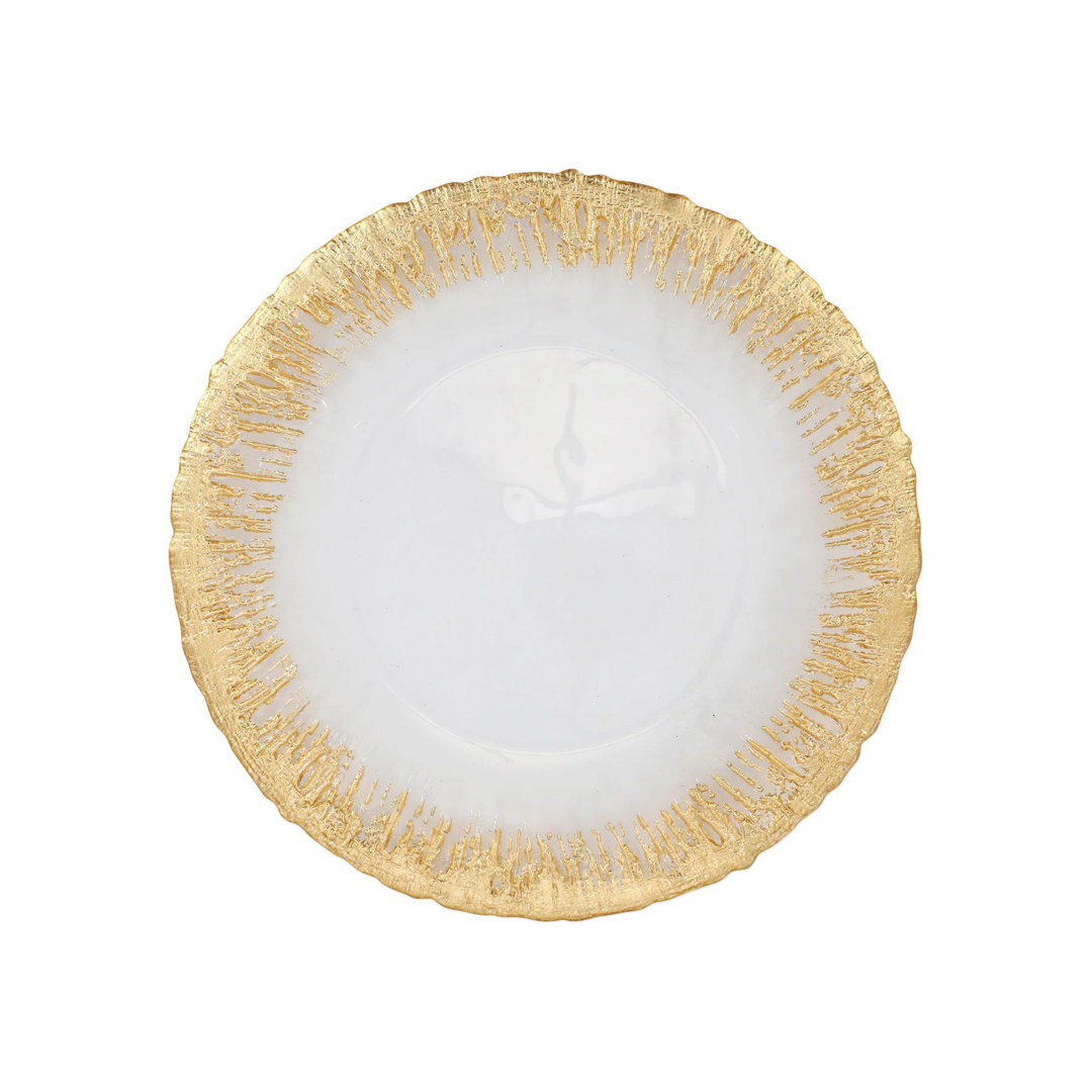 Rufolo Glass Dinner Plate VIETRI 