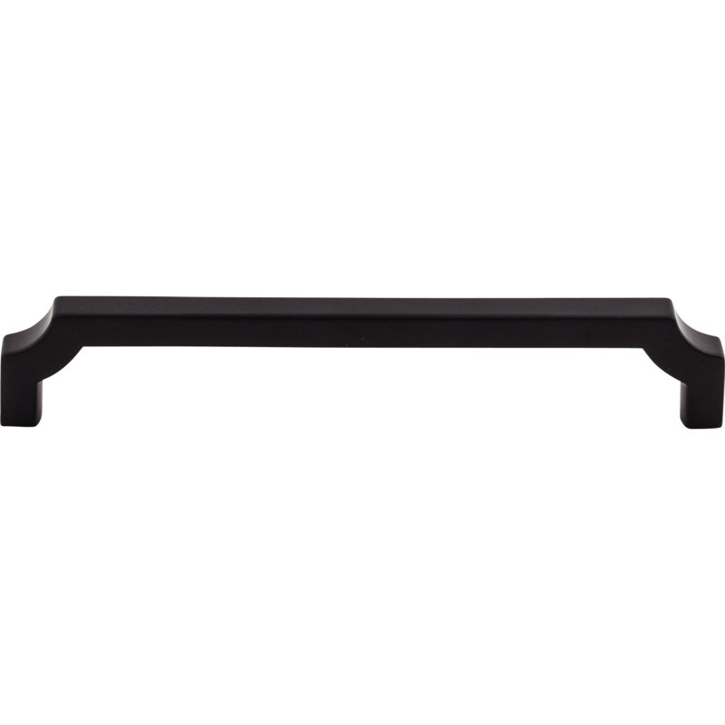 Davenport 7 9/16" Center to Center Bar pull, Flat Black, 6 5/16" Center to Center