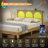 Bed Frame with Natural Rattan Headboard, Platform Bed Frame with Storage Headboard, Mattress Foundation, Noise-Free, No Box Spring Needed-694326961