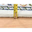 Tapis carré ivoire en laine et en soie à motif floral noué à la main 5 pi 9 po x 5 pi 9 po Nain EABC01152B164FA08EFEC0DD952A6655