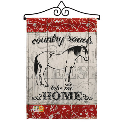 Double Sided 18.5'' H x 13'' W Polyester Animal Flag Set