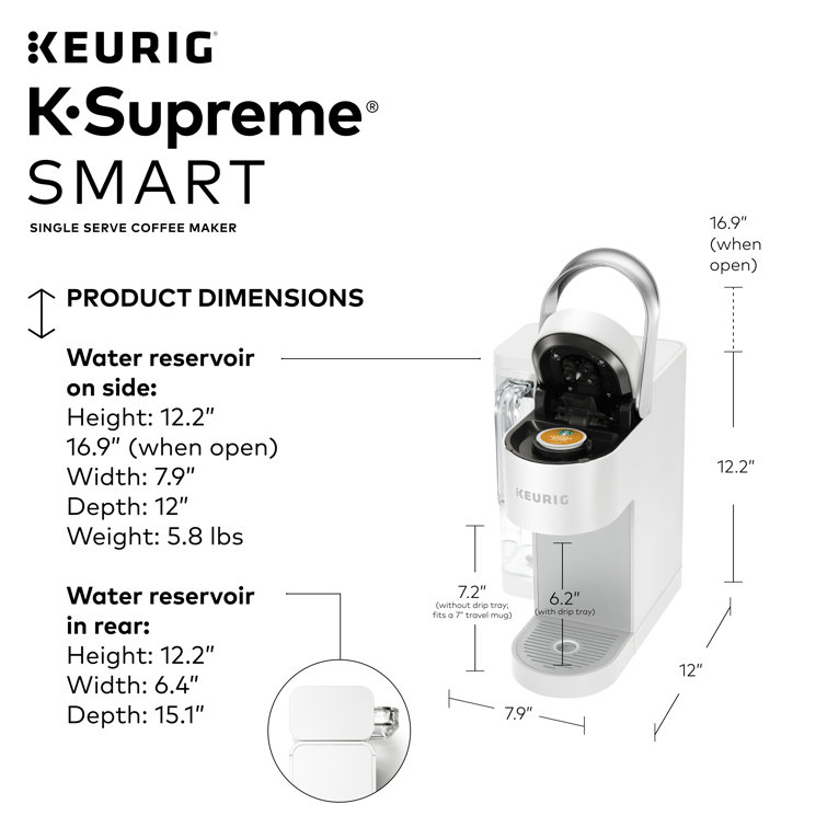 Keurig K-Supreme SMART Coffee Maker, Multistream Technology, Brews