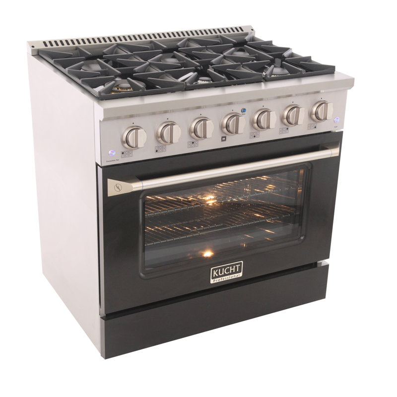 36" 5.2 Cu. Ft. Freestanding Gas, Black, Liquid Propane