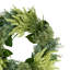 24" Hydrangea, Heather And Eucalyptus Wreath-1835344117