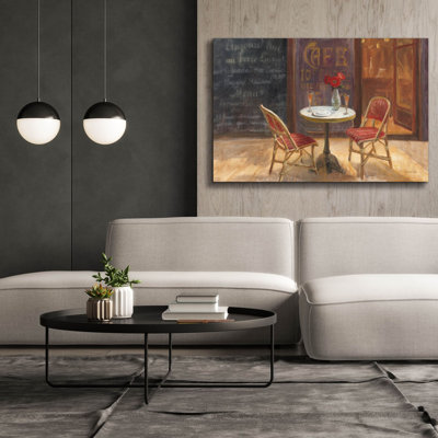 'Cafe A Deux'  by Danhui Nai Canvas Wall Art
