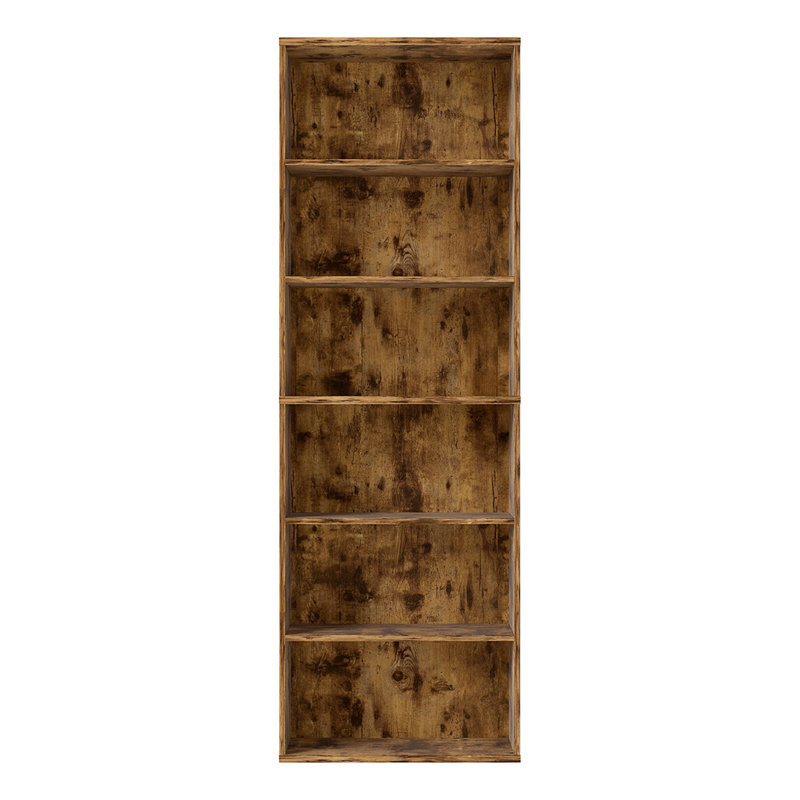 178.5cm H x 60cm W Composite Standard Bookcase, Brown