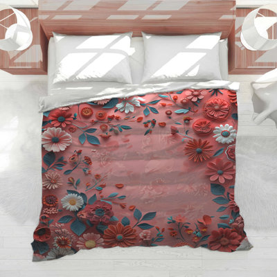 Floral Bedding Nature Comforter Bohemian