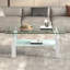 Table basse de salon en verre trempé transparent, 2 couches-1007421618-1007421580-1017964917