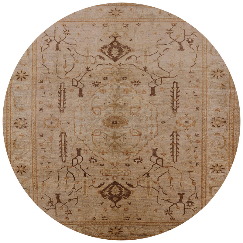 Oriental Indoor Rug, Round 3'
