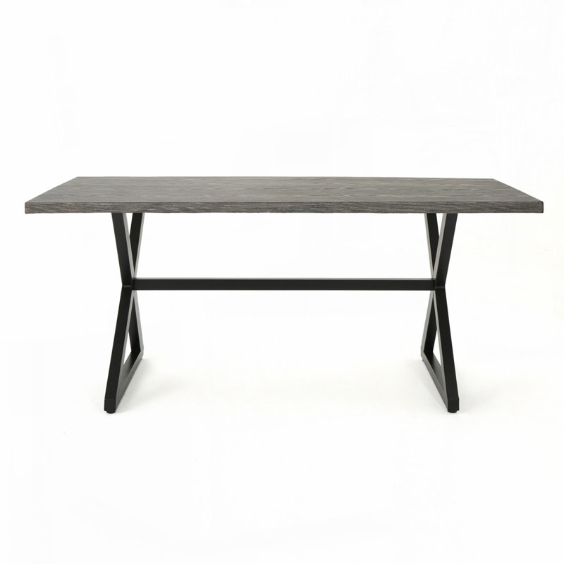Outdoor Dining Table, Aluminum Material, Steel Frame, Large Surface, High-Quality Cast Aluminum, Suitable For Patio/Backyard/Garden