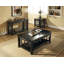 Style classique avec finition ébène - Tables d'appoint abordables - Tablettes inférieures, extrémités en treillis élégantes
