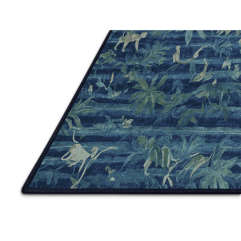 Machine Washable Gray Area Rug